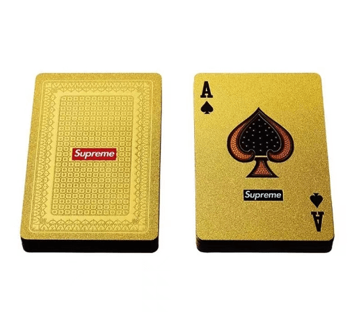 supreme playing cards red